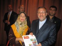 dinner where I met President Ahmedinejad- Hilton Hotel, Foreign minister Mohtaki