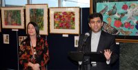 Mansour introducing laurie UN reception speech