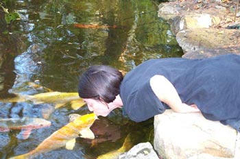 Kissing a fish