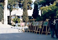 The paintings proudly adorning the Tomb Shrine of Hafez